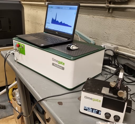 At-line Timegated® Raman measurements carried out at FLSmidth facilities.