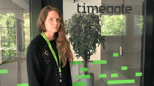 Timegate's new summer trainee, Kaisa Rantaeskola.