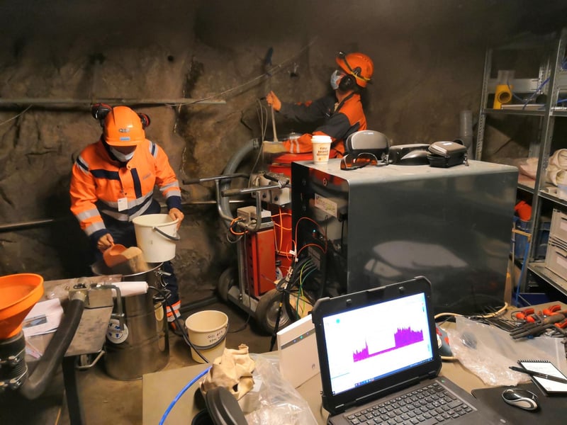 World's first trials in mineralogical measurements of high-speed drill cuttings