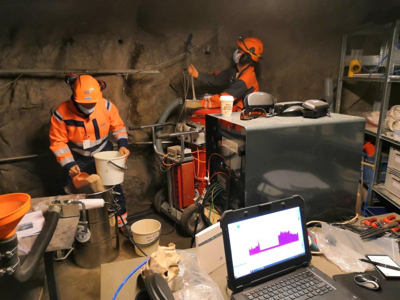 World's first trials in mineralogical measurements of high-speed drill cuttings