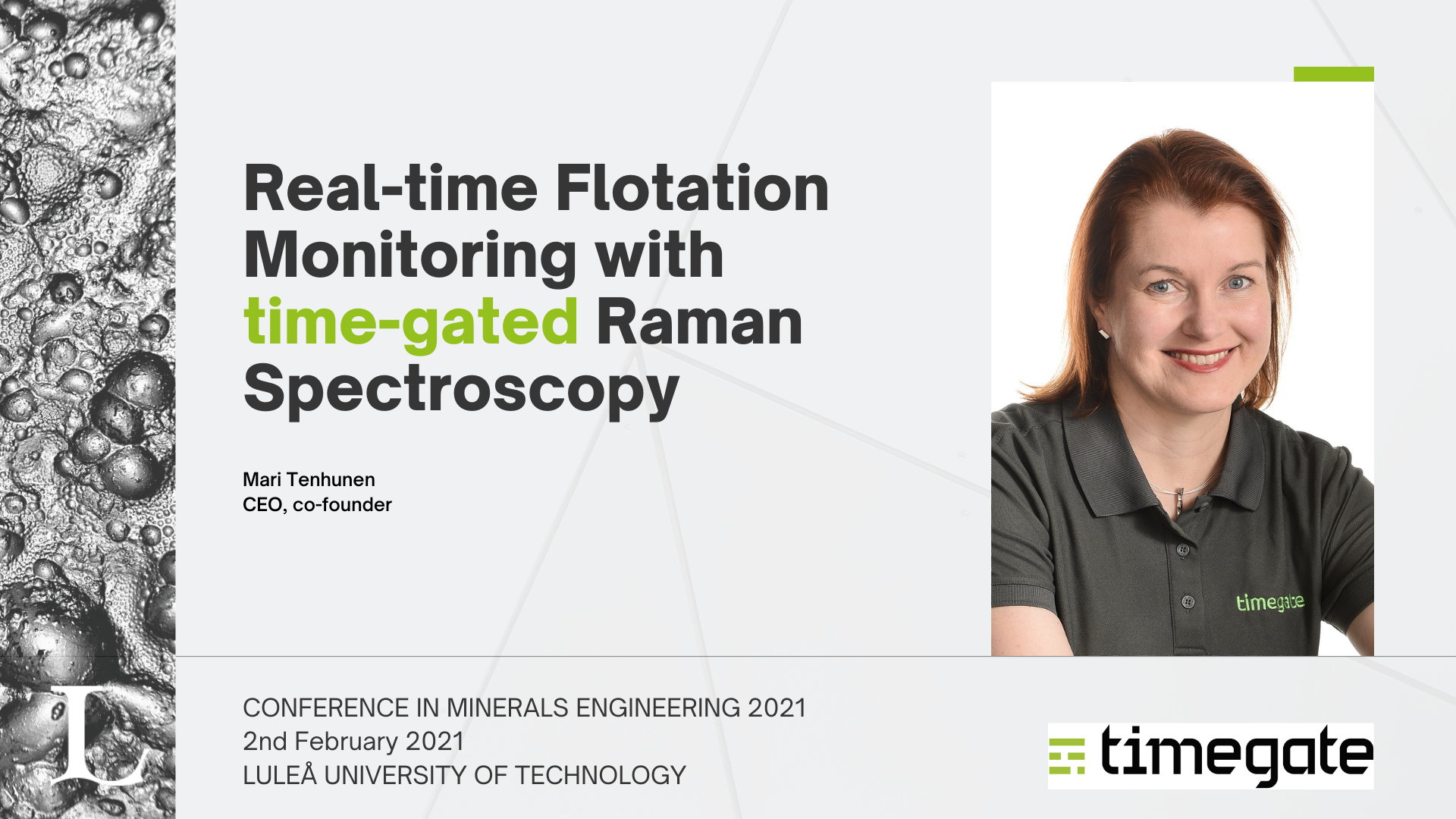 Real-time Flotation Monitoring with time-gated Raman Spectroscopy