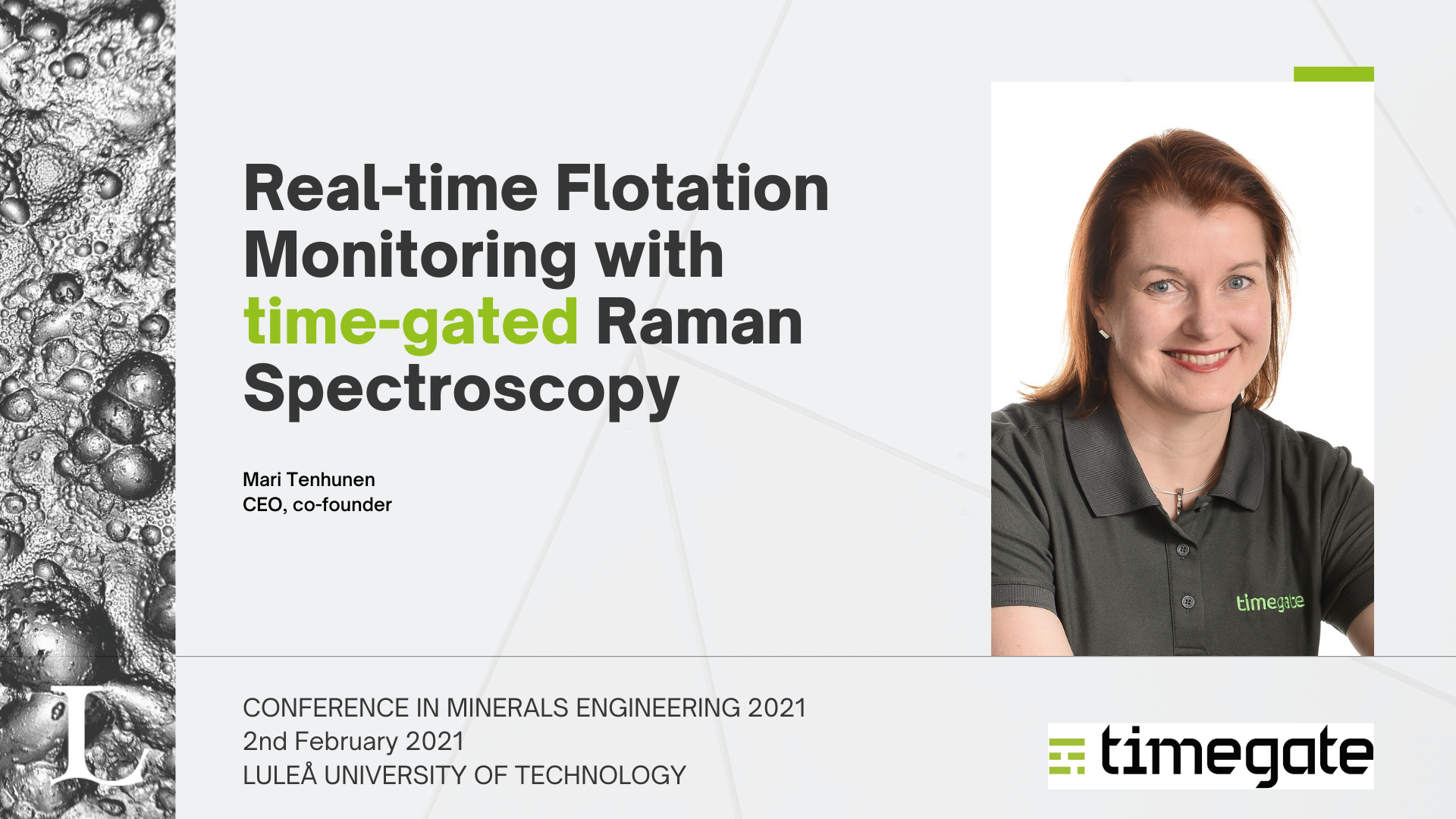 Real-time Flotation Monitoring with time-gated Raman Spectroscopy 