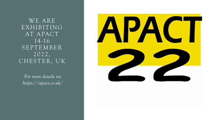 We are exhibiting at APACT