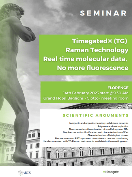 Timegated® Raman seminar flyer