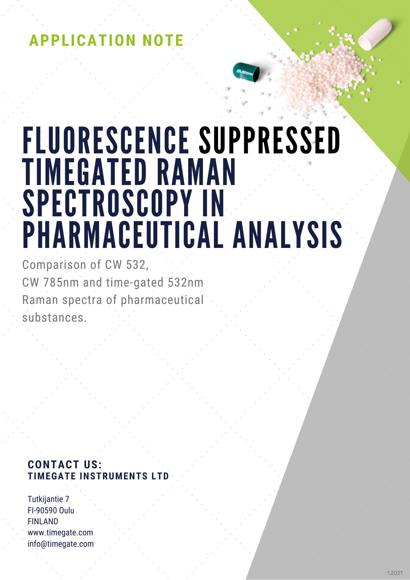 Pharma application note front page image